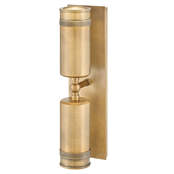 Hinkley HK-PRATT-2LT-SPOT-HB Pratt 2 Light Up/Down  Outdoor Spot Light Heritage Brass