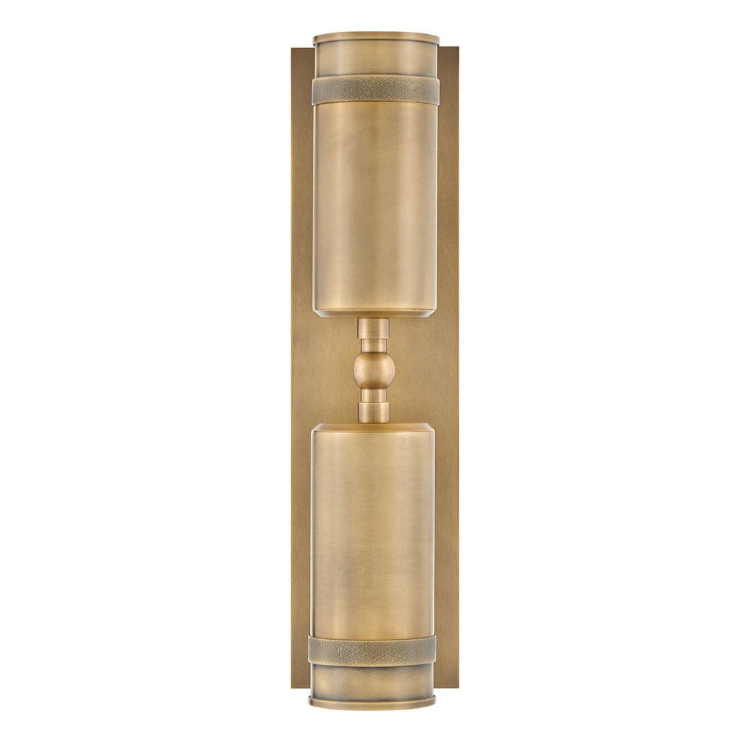 Hinkley HK-PRATT-2LT-SPOT-HB Pratt 2 Light Up/Down  Outdoor Spot Light Heritage Brass