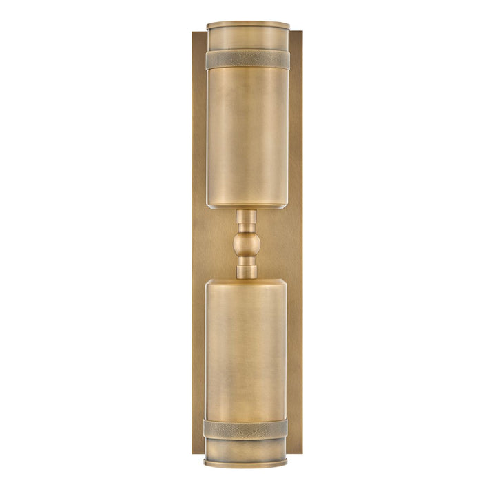 Hinkley HK-PRATT-2LT-SPOT-HB Pratt 2 Light Up/Down  Outdoor Spot Light Heritage Brass