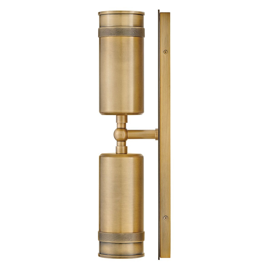 Hinkley HK-PRATT-2LT-SPOT-HB Pratt 2 Light Up/Down  Outdoor Spot Light Heritage Brass
