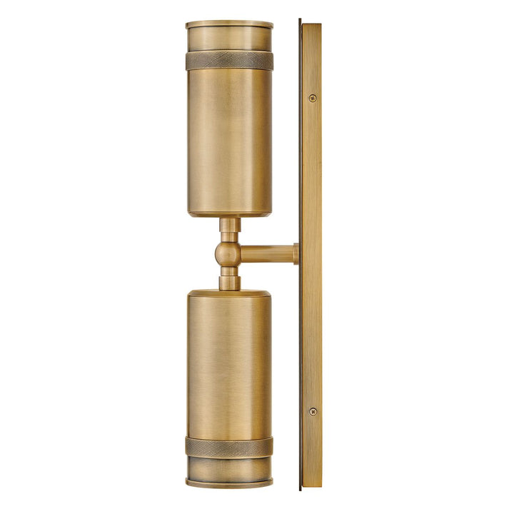 Hinkley HK-PRATT-2LT-SPOT-HB Pratt 2 Light Up/Down  Outdoor Spot Light Heritage Brass