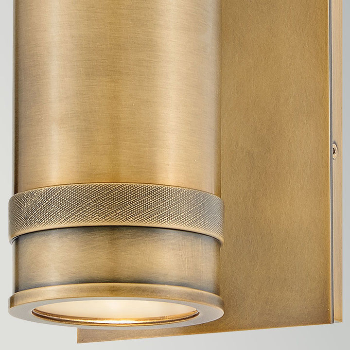 Hinkley HK-PRATT-2LT-SPOT-HB Pratt 2 Light Up/Down  Outdoor Spot Light Heritage Brass