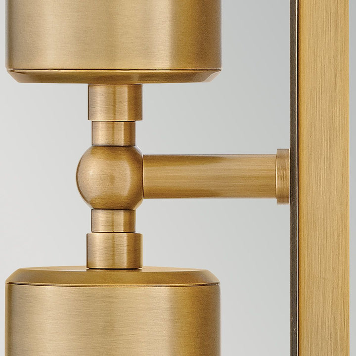 Hinkley HK-PRATT-2LT-SPOT-HB Pratt 2 Light Up/Down  Outdoor Spot Light Heritage Brass