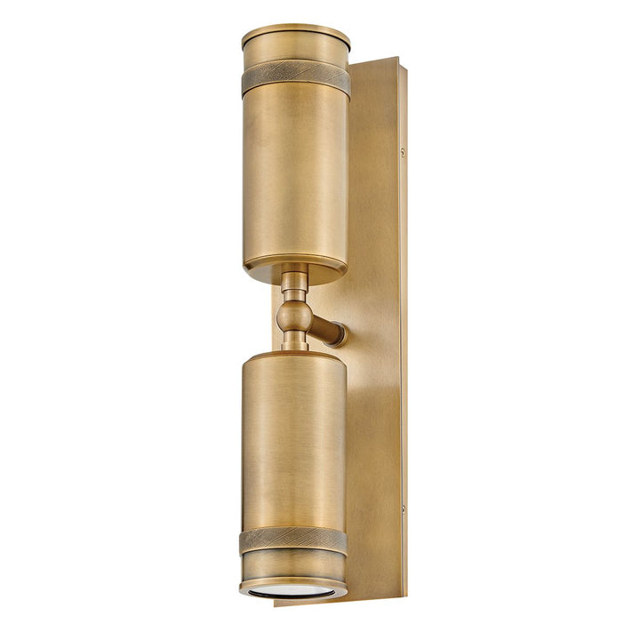 Hinkley HK-PRATT-2LT-SPOT-HB Pratt 2 Light Up/Down  Outdoor Spot Light Heritage Brass