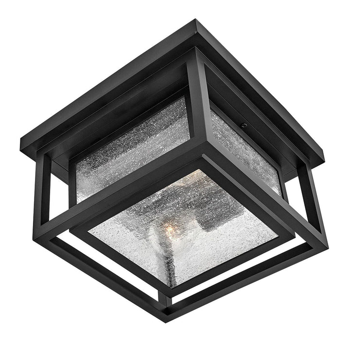 Hinkley HK-REPUBLIC-F-BK Republic 2 Light Small  Outdoor Flush Lantern Black