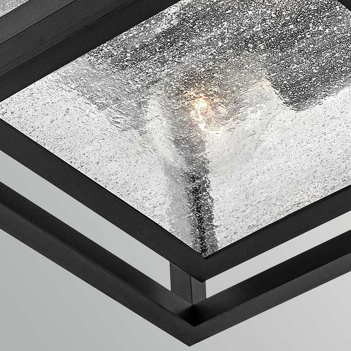 Hinkley HK-REPUBLIC-F-BK Republic 2 Light Small  Outdoor Flush Lantern Black