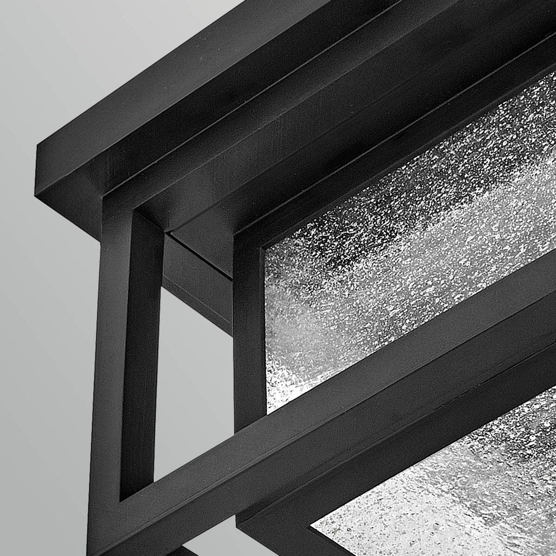 Hinkley HK-REPUBLIC-F-BK Republic 2 Light Small  Outdoor Flush Lantern Black