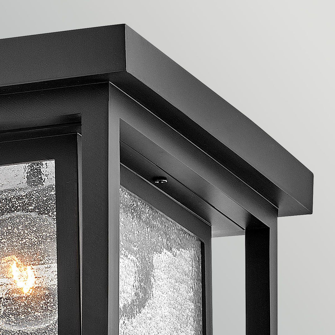 Hinkley HK-REPUBLIC-F-BK Republic 2 Light Small  Outdoor Flush Lantern Black