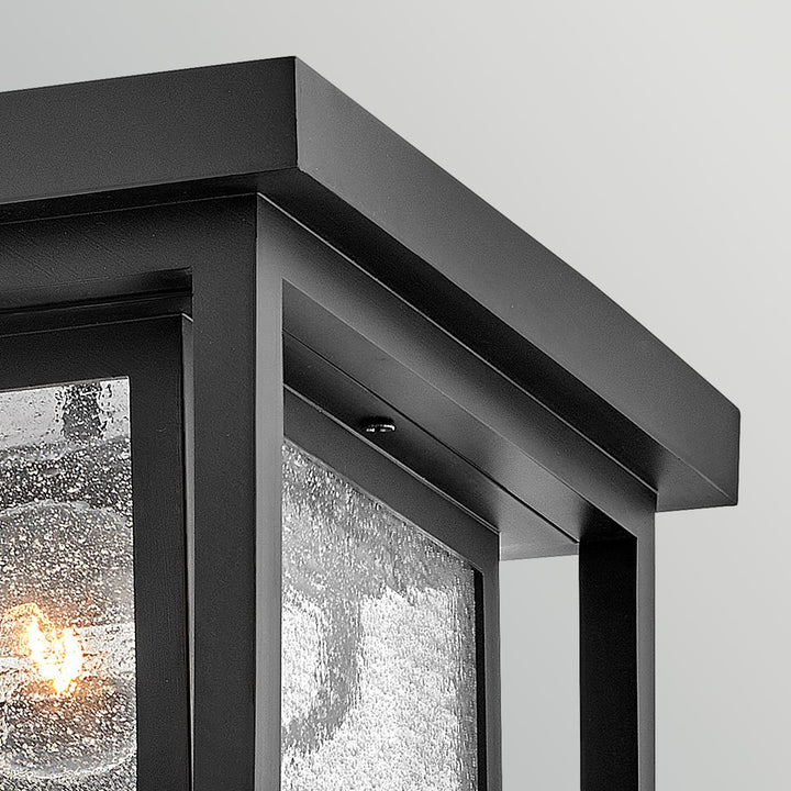 Hinkley HK-REPUBLIC-F-BK Republic 2 Light Small  Outdoor Flush Lantern Black