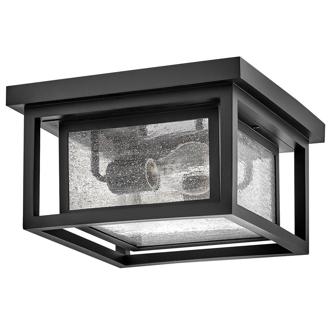 Hinkley HK-REPUBLIC-F-BK Republic 2 Light Small  Outdoor Flush Lantern Black