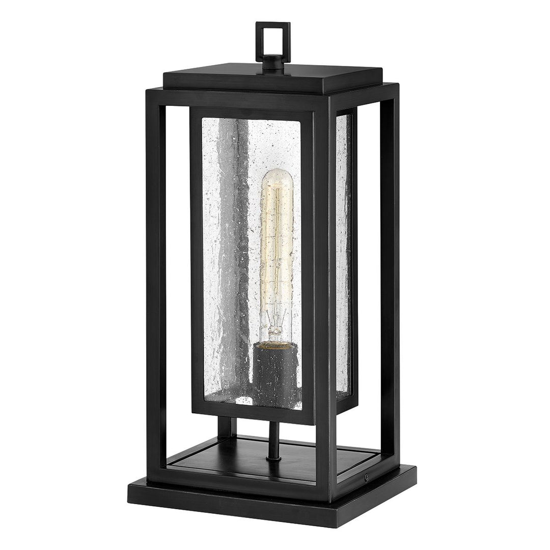 Hinkley HK-REPUBLIC-P-BK Republic 1 Light Medium  Outdoor Pedestal Lantern Black