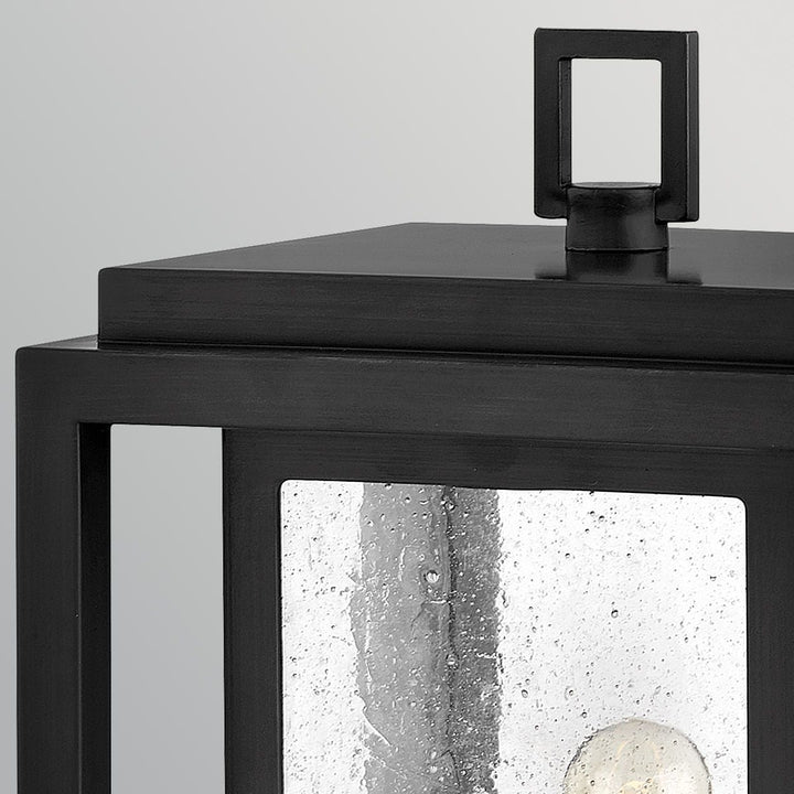 Hinkley HK-REPUBLIC-P-BK Republic 1 Light Medium  Outdoor Pedestal Lantern Black