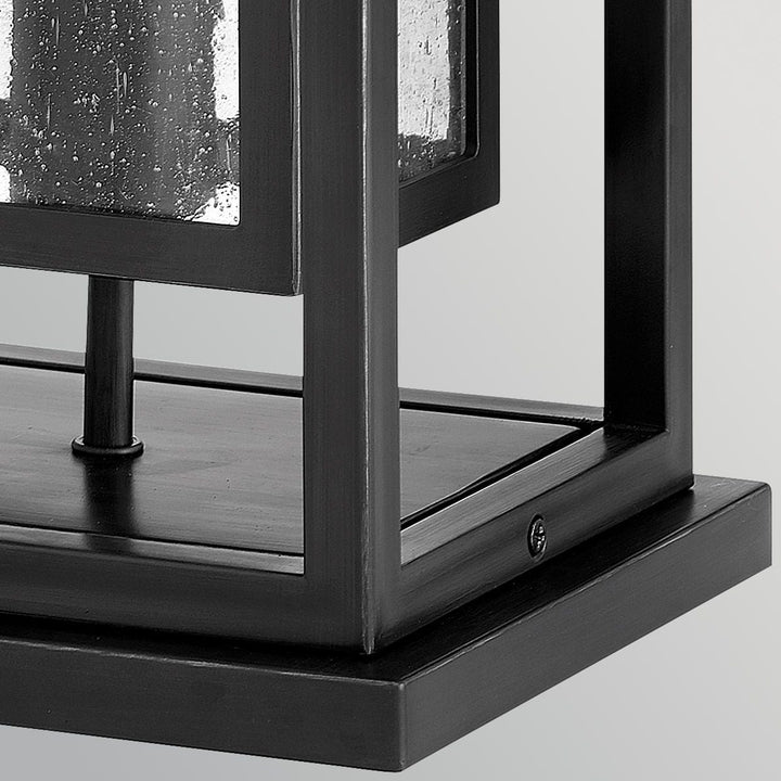 Hinkley HK-REPUBLIC-P-BK Republic 1 Light Medium  Outdoor Pedestal Lantern Black