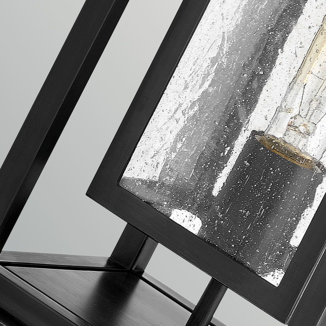 Hinkley HK-REPUBLIC-P-BK Republic 1 Light Medium  Outdoor Pedestal Lantern Black