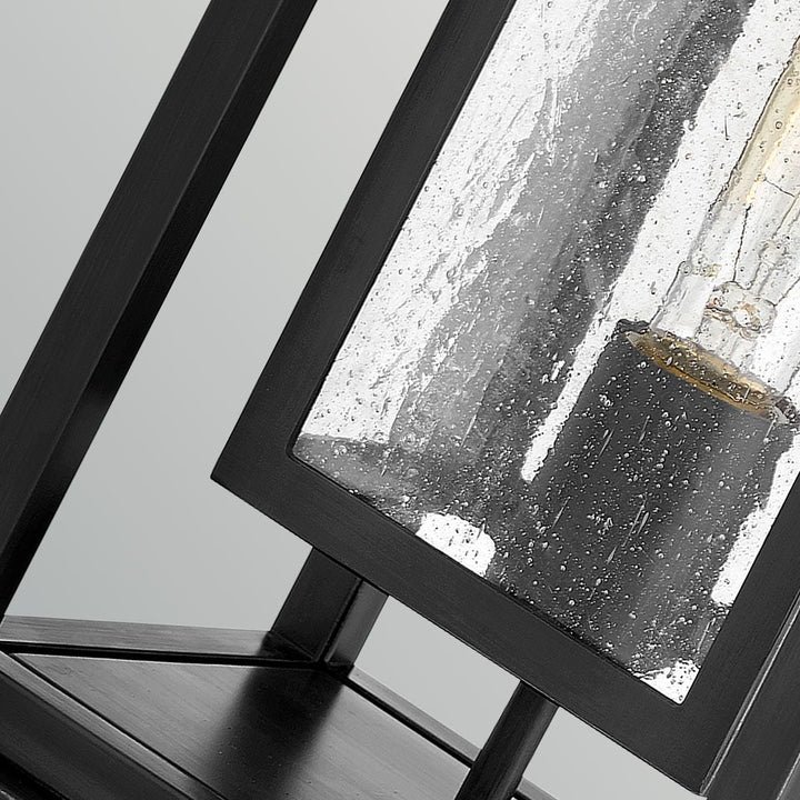 Hinkley HK-REPUBLIC-P-BK Republic 1 Light Medium  Outdoor Pedestal Lantern Black