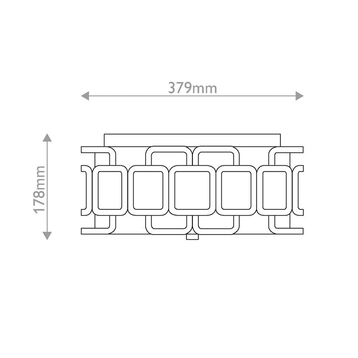 Hinkley HK-SABINA-3F-BK Sabina 3 Light Flush Black