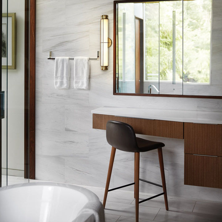 Hinkley HK-SAYLOR-LED-M-HB Saylor Medium LED  Bathroom Wall Light  Heritage Brass
