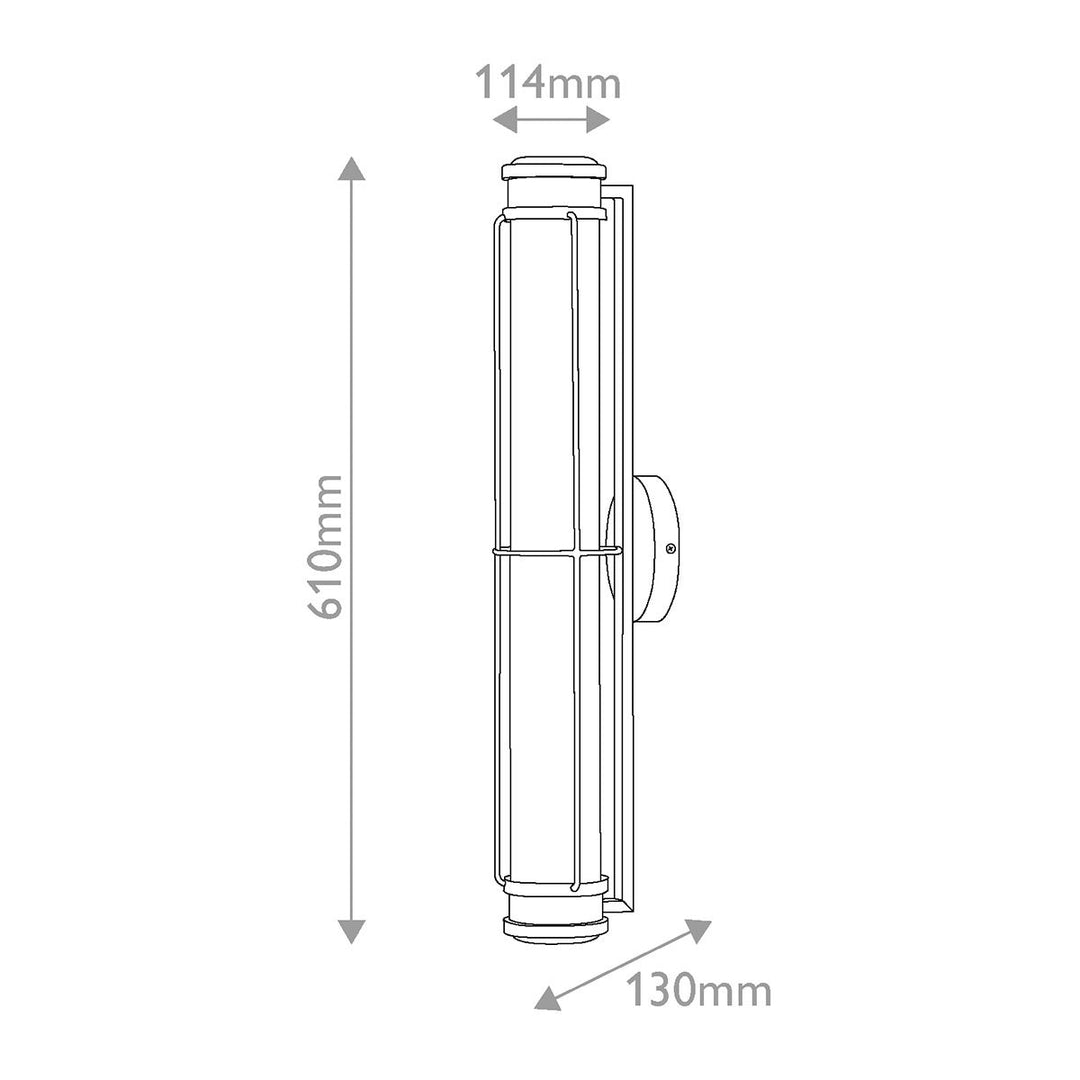 Hinkley HK-SAYLOR-LED-M-HB Saylor Medium LED  Bathroom Wall Light  Heritage Brass