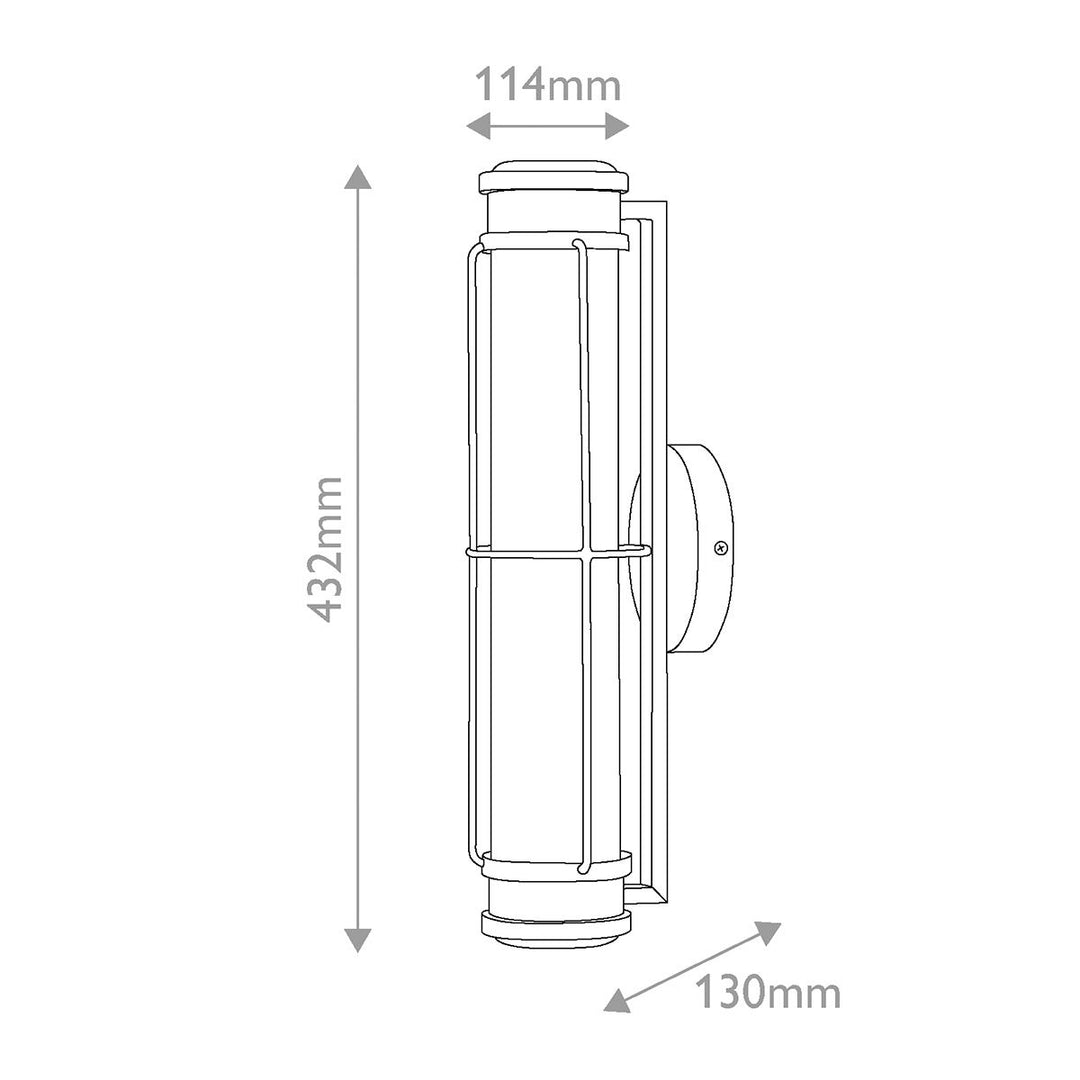 Hinkley HK-SAYLOR-LED-S-BK Saylor Small LED  Bathroom Wall Light  Matte Black