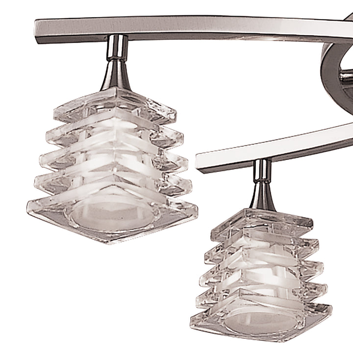 Mantra M0012 Keops Telescopic Pendant Convertible 4 Light Satin Nickel