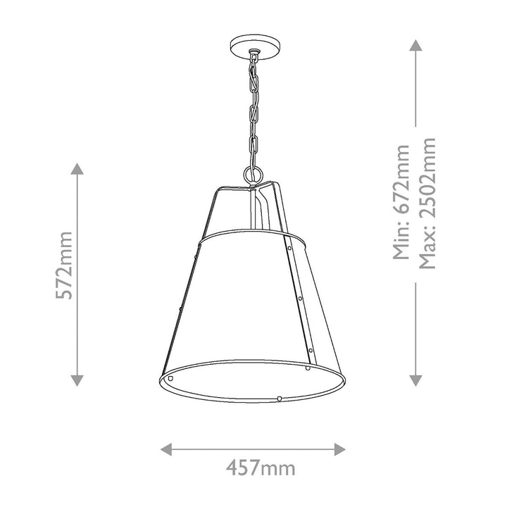 Kichler KL-ETCHER-P-L-CPZ Etcher Large Pendant Champagne Bronze