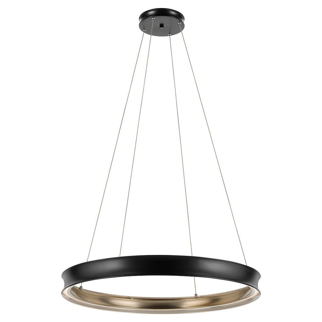Kichler KL-LAROUSSE-LED-L-BKB Larousse - LED Large Pendant Black &amp; Brass