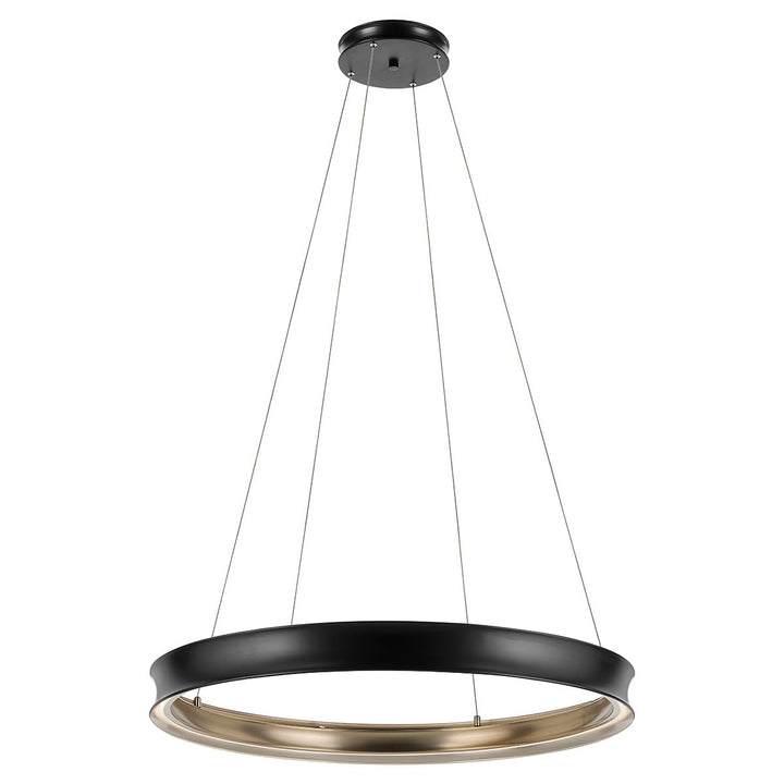 Kichler KL-LAROUSSE-LED-L-BKB Larousse - LED Large Pendant Black &amp; Brass