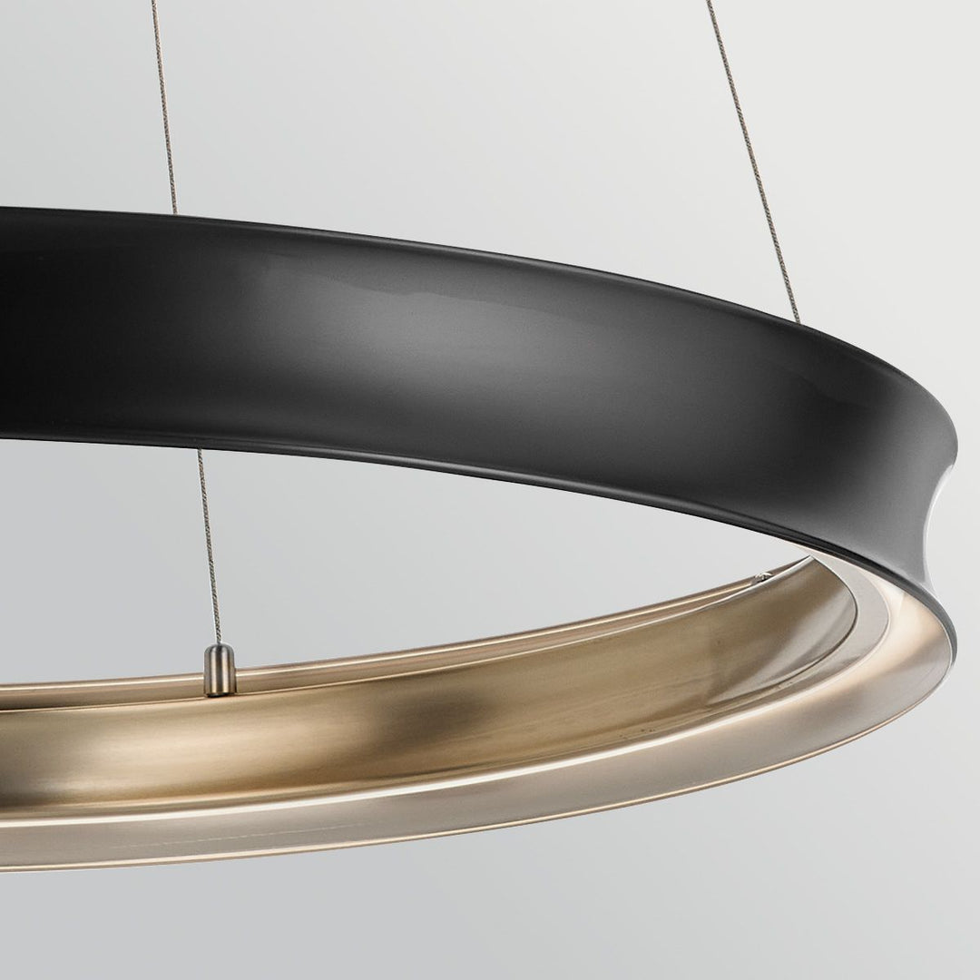 Kichler KL-LAROUSSE-LED-L-BKB Larousse - LED Large Pendant Black &amp; Brass