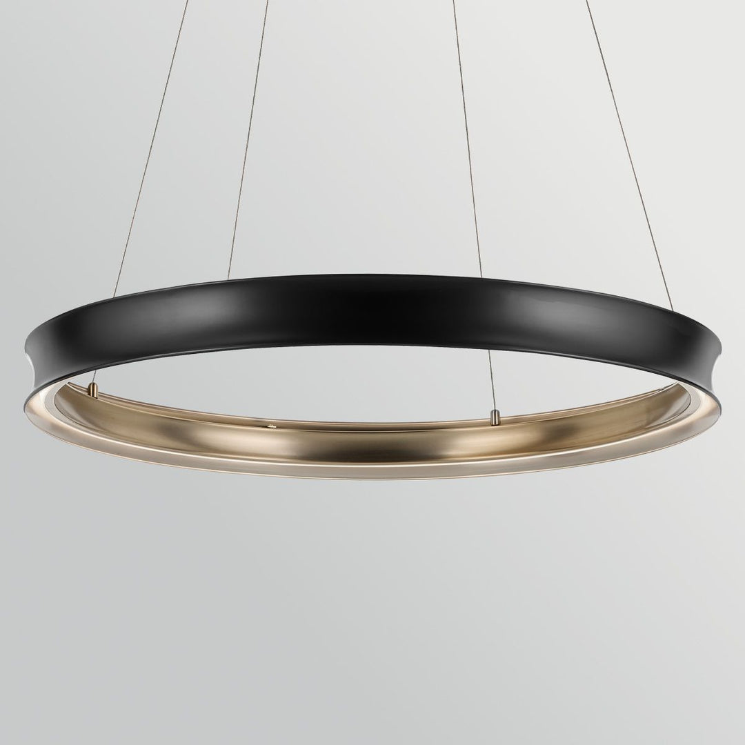 Kichler KL-LAROUSSE-LED-L-BKB Larousse - LED Large Pendant Black &amp; Brass
