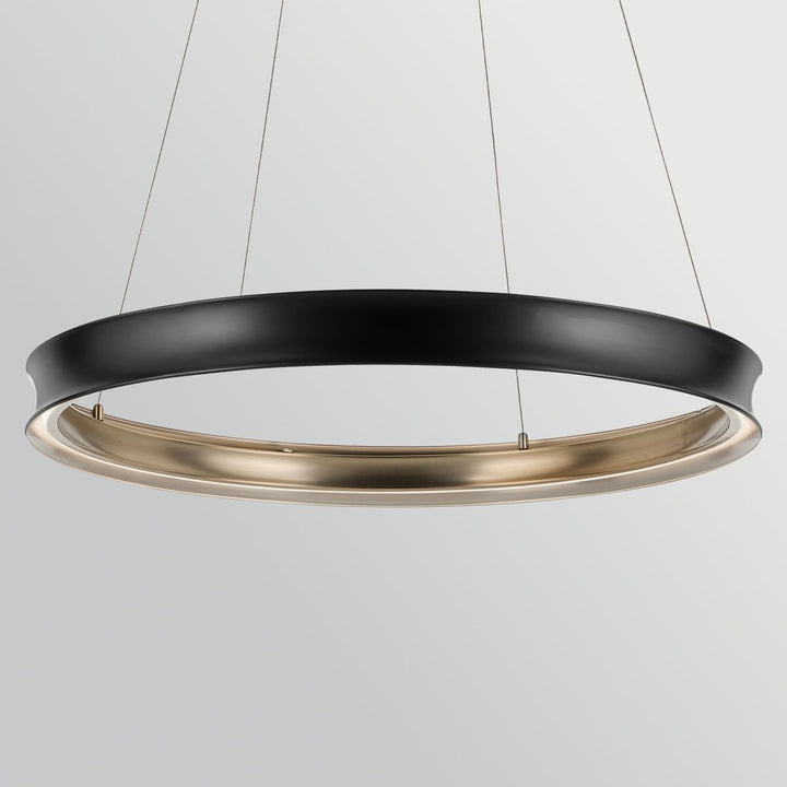Kichler KL-LAROUSSE-LED-L-BKB Larousse - LED Large Pendant Black &amp; Brass