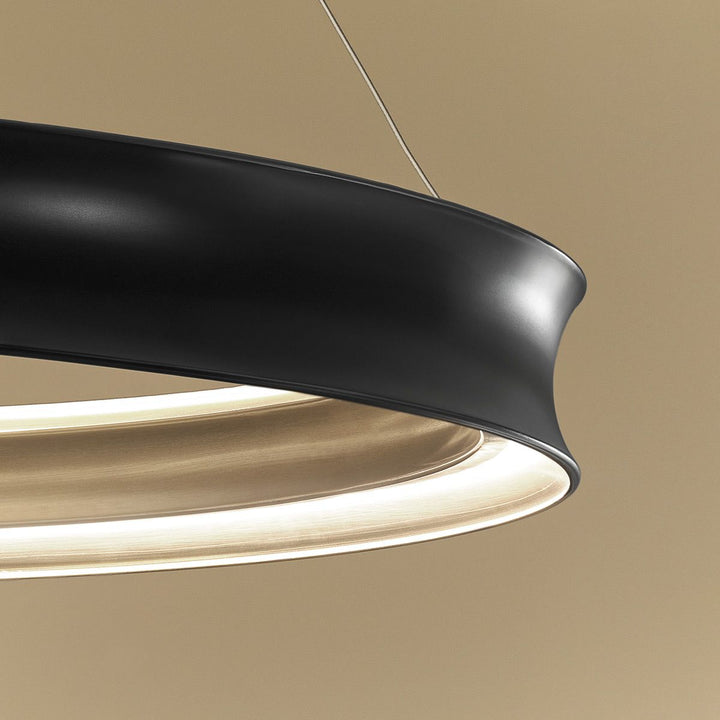 Kichler KL-LAROUSSE-LED-L-BKB Larousse - LED Large Pendant Black &amp; Brass