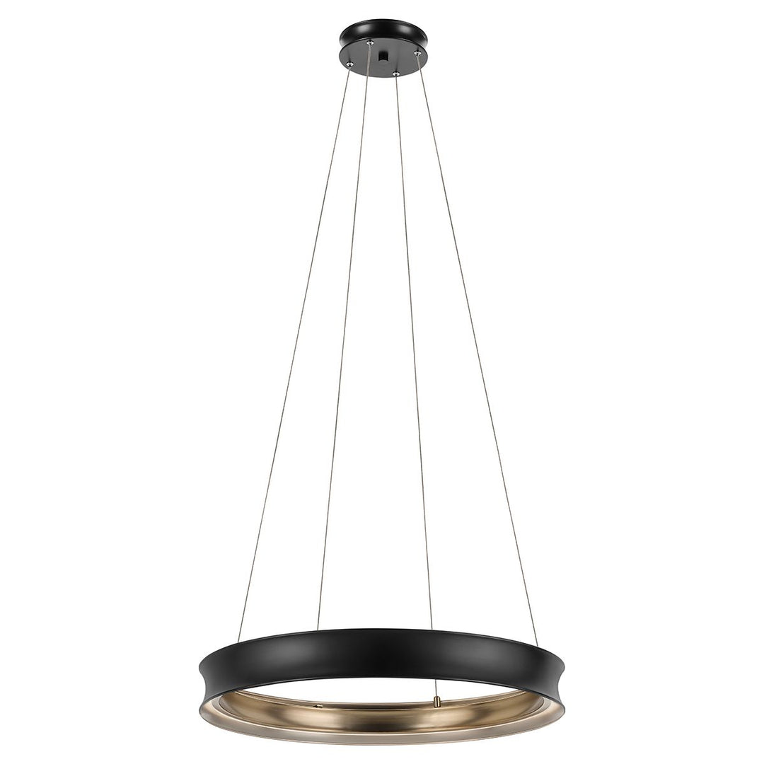 Kichler KL-LAROUSSE-LED-M-BKB Larousse - LED Medium Pendant Black &amp; Brass