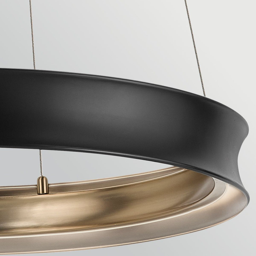 Kichler KL-LAROUSSE-LED-M-BKB Larousse - LED Medium Pendant Black &amp; Brass
