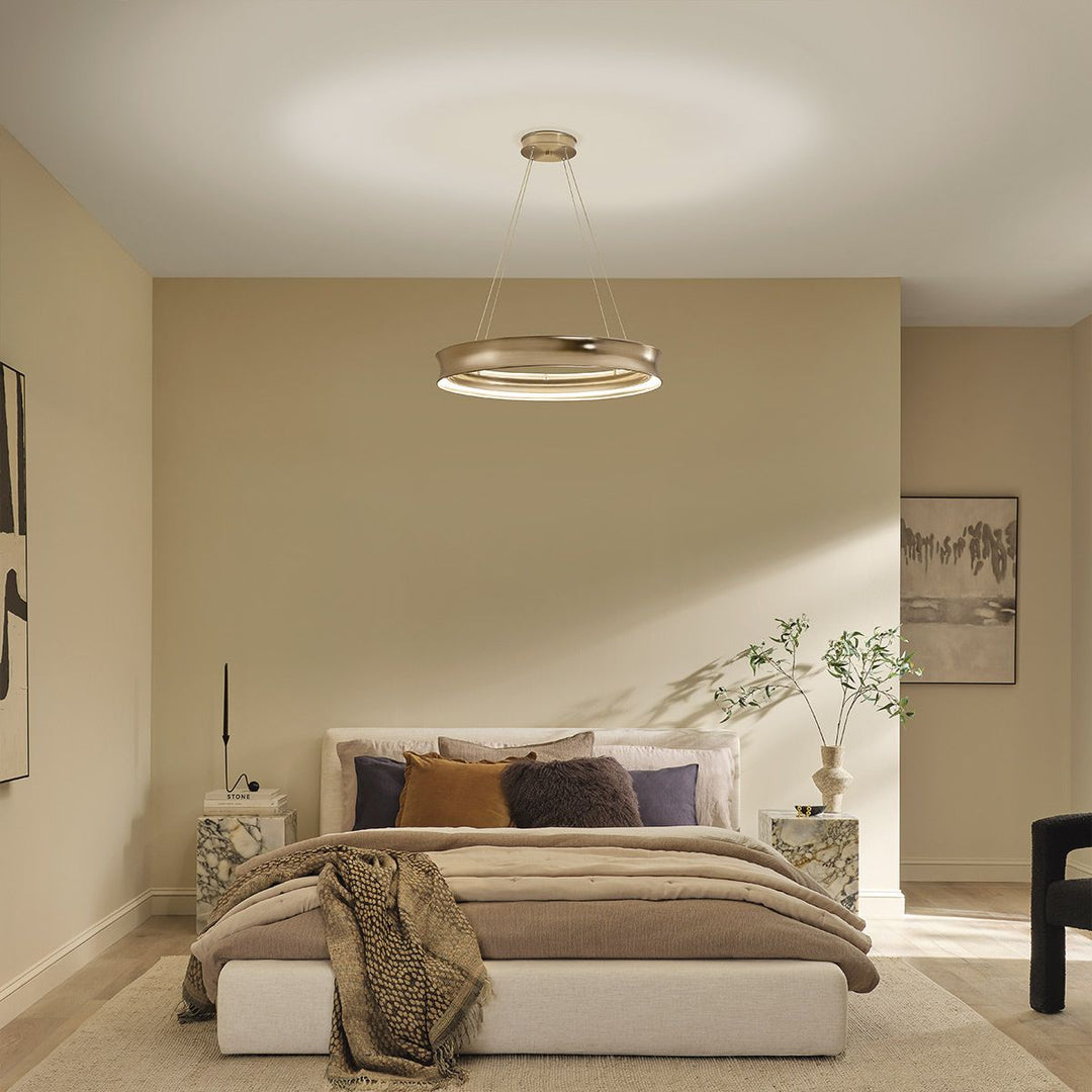 Kichler KL-LAROUSSE-LED-M-CPZ Larousse - LED Medium Pendant Champagne Bronze