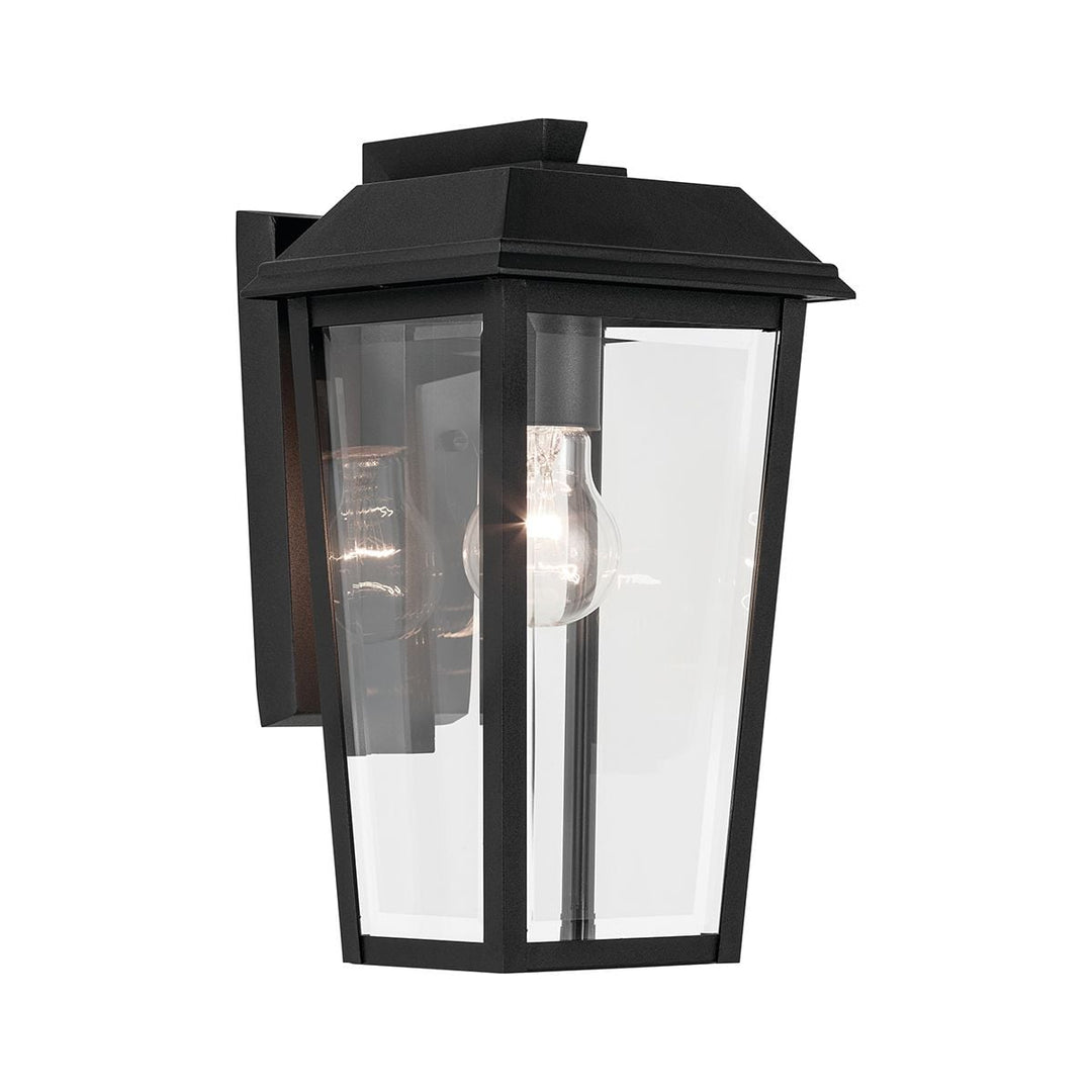 Kichler KL-MATHUS2-S-BK Mathus Small Outdoor Wall  Lantern Black