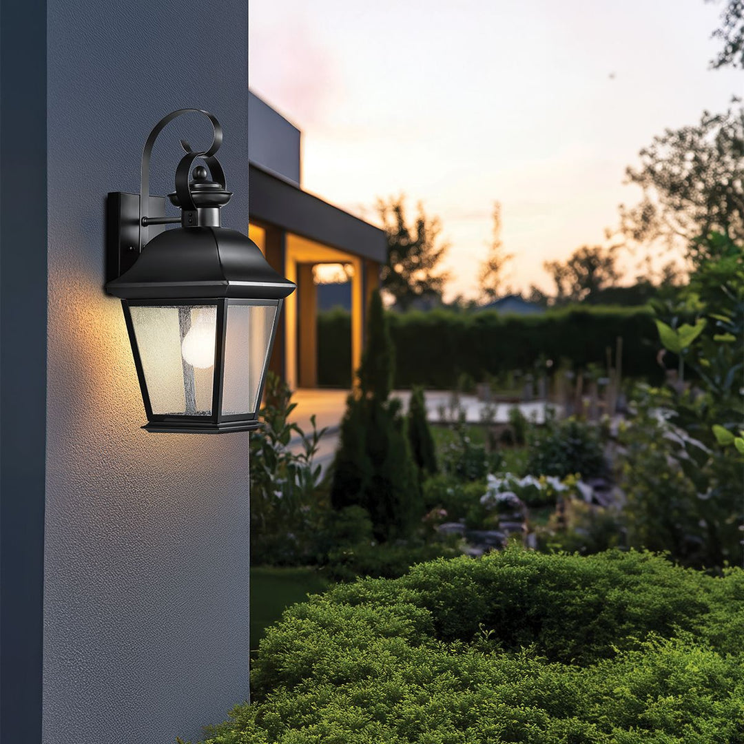 Kichler KL-MOUNT-VERNON2-M-BK Mount Vernon Medium  Outdoor Wall Lantern Black
