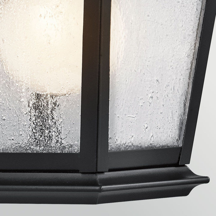 Kichler KL-MOUNT-VERNON2-S-BK Mount Vernon Small  Outdoor Wall Lantern Black