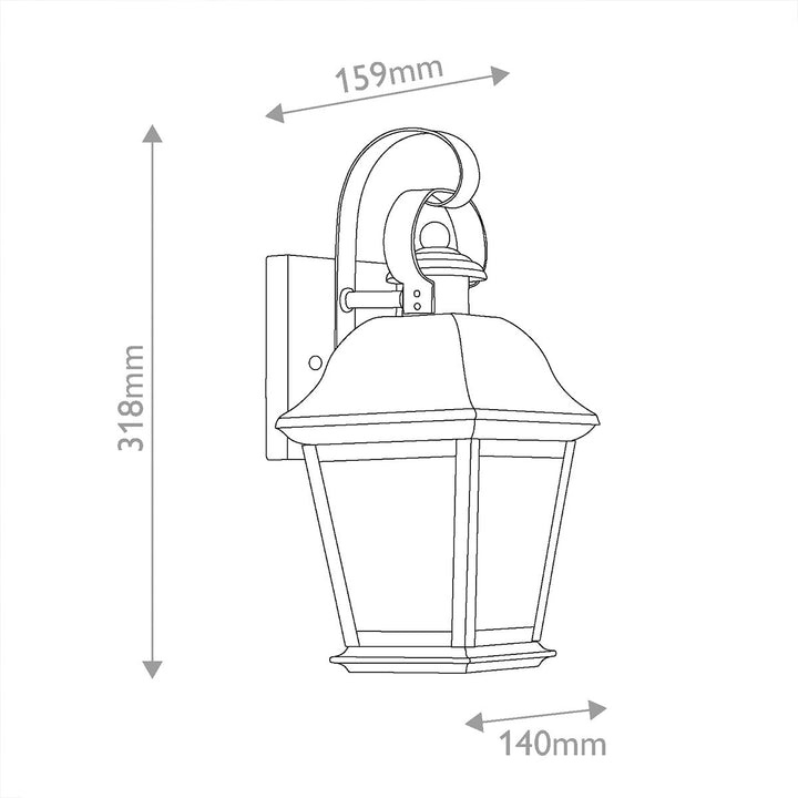 Kichler KL-MOUNT-VERNON2-S-OZ Mount Vernon Small  Outdoor Wall Lantern Old Bronze