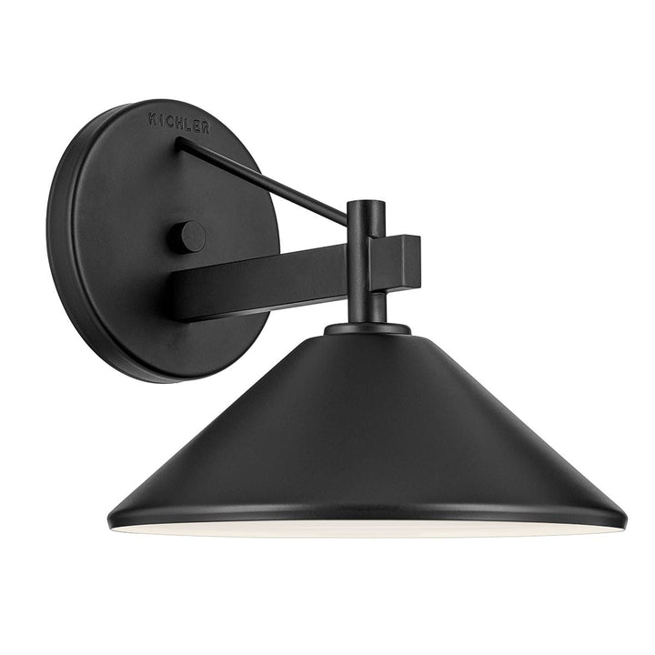 Kichler KL-RIPLEY2-M-BK Ripley  Medium  Outdoor Wall Lantern Black