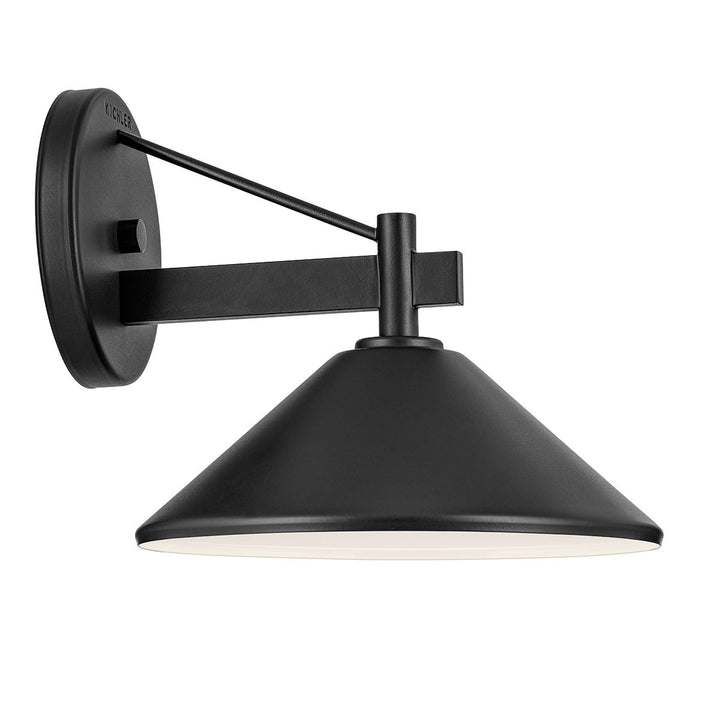 Kichler KL-RIPLEY2-M-BK Ripley  Medium  Outdoor Wall Lantern Black