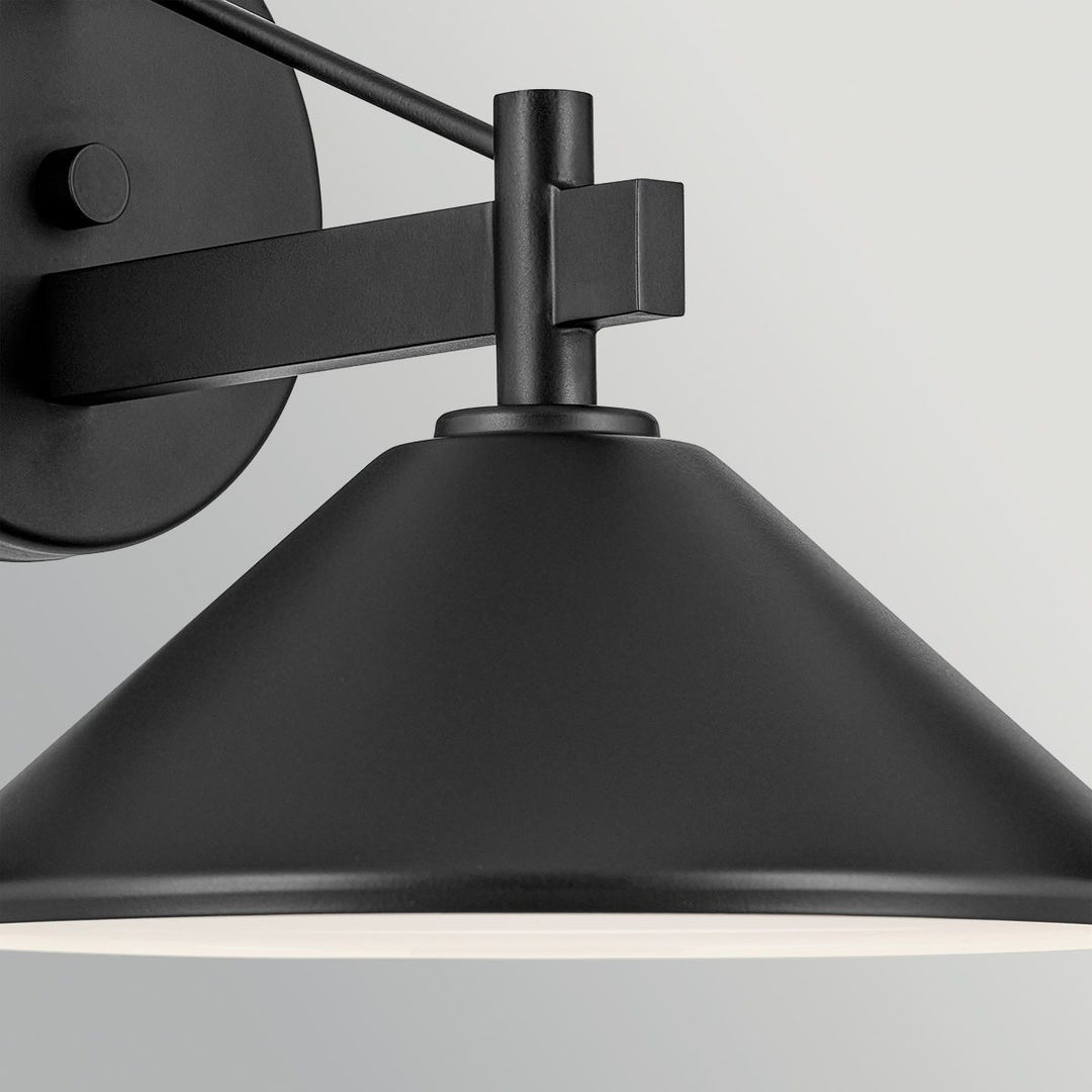 Kichler KL-RIPLEY2-M-BK Ripley  Medium  Outdoor Wall Lantern Black