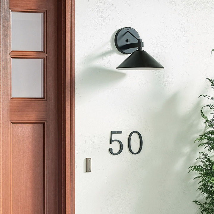 Kichler KL-RIPLEY2-M-BK Ripley  Medium  Outdoor Wall Lantern Black