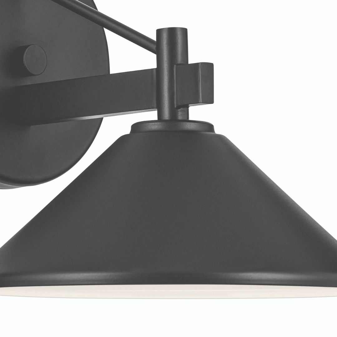 Kichler KL-RIPLEY2-S-BK Ripley  Small Outdoor  Wall Lantern Black