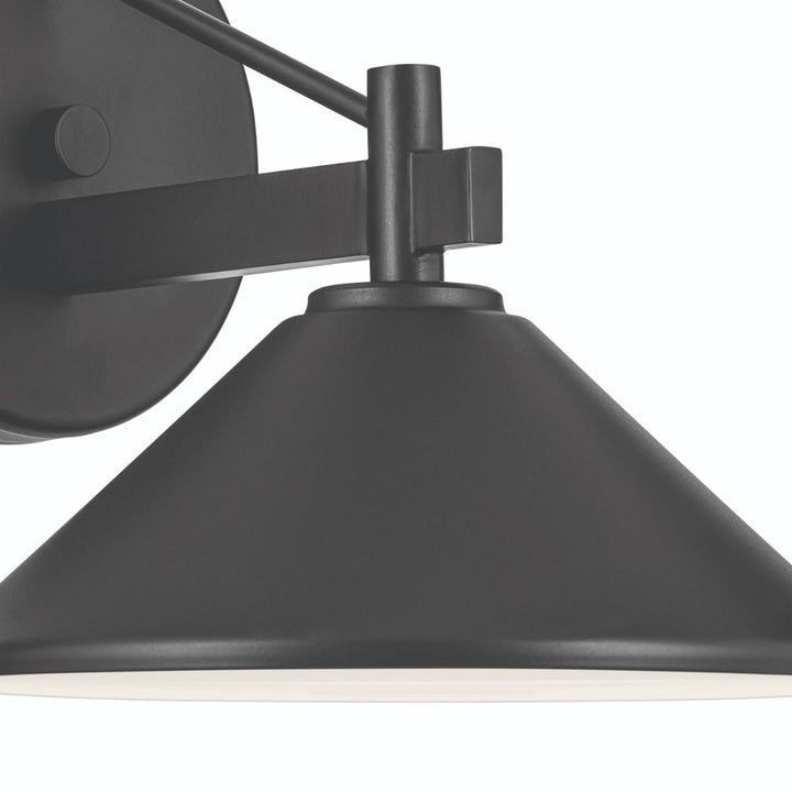 Kichler KL-RIPLEY2-S-BK Ripley  Small Outdoor  Wall Lantern Black