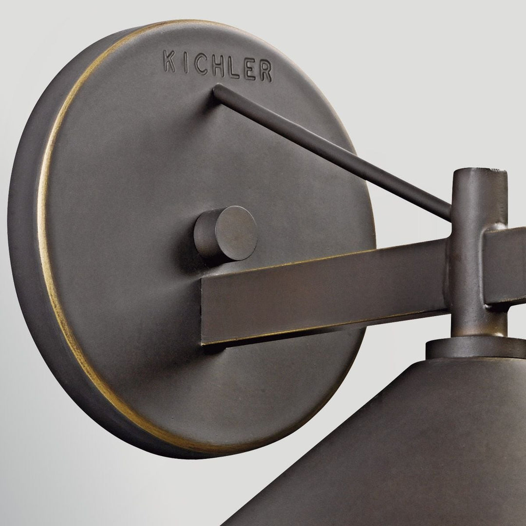 Kichler KL-RIPLEY2-S-OZ Ripley  Small  Outdoor Wall Lantern Old Bronze