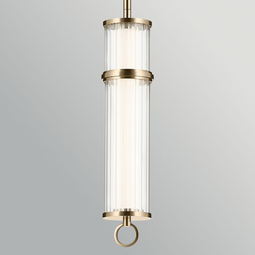 Kichler KL-RIVEN-LED-MP-CPZ  Riven LED Pendant Champagne Bronze