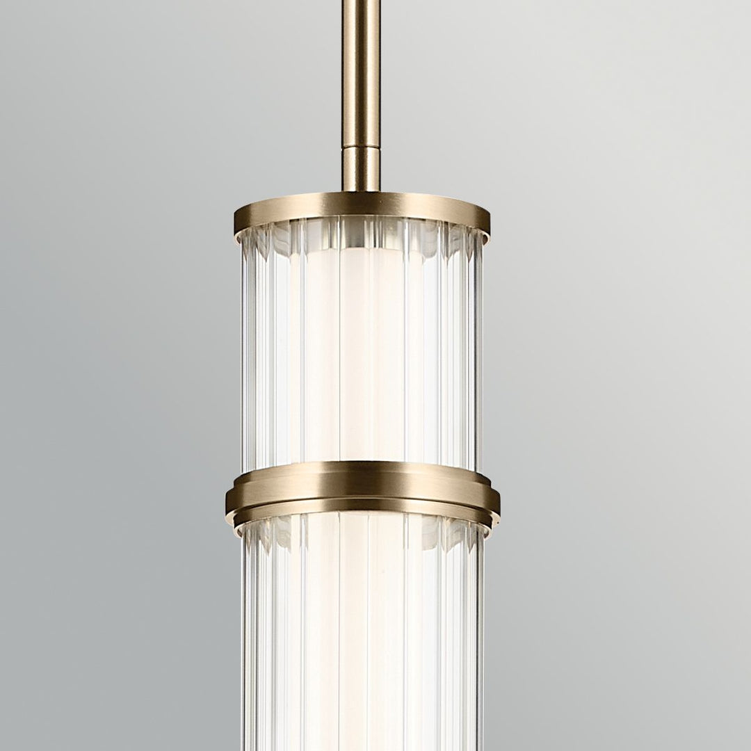 Kichler KL-RIVEN-LED-MP-CPZ  Riven LED Pendant Champagne Bronze
