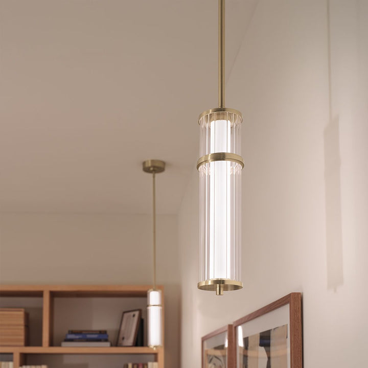 Kichler KL-RIVEN-LED-MP-CPZ  Riven LED Pendant Champagne Bronze