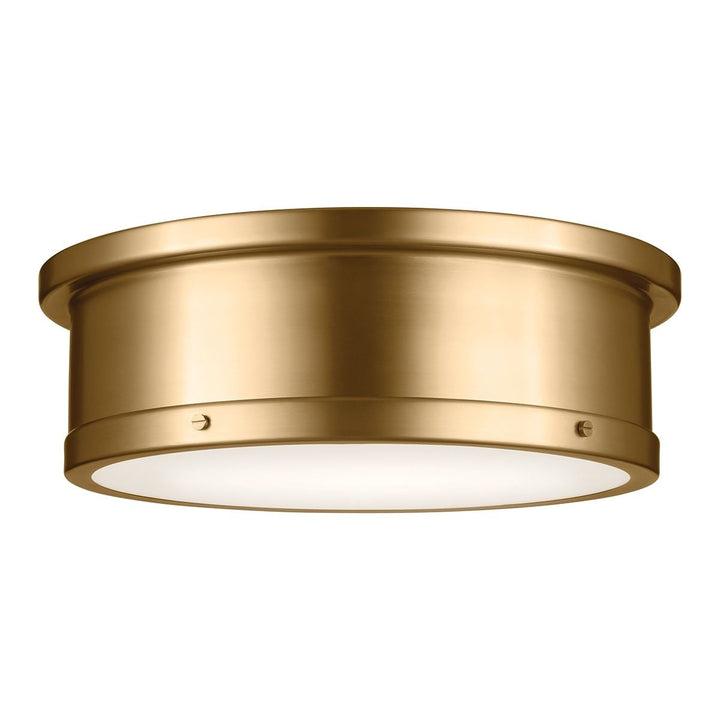 Kichler KL-SERCA-F-L-BNB Serca Large Flush Brushed Natural Brass