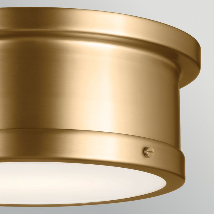 Kichler KL-SERCA-F-M-BNB Serca Medium Flush Brushed Natural Brass